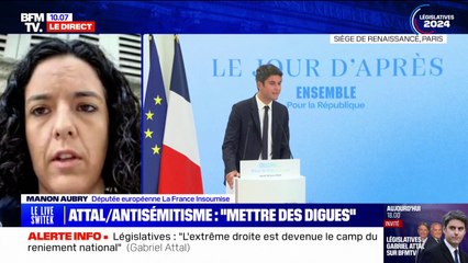 Télécharger la video: Viol à Courbevoie: Manon Aubry accuse Gabriel Attal d'en 