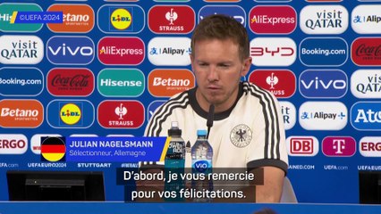 Nagelsmann : "D'abord, finir en tête du groupe"