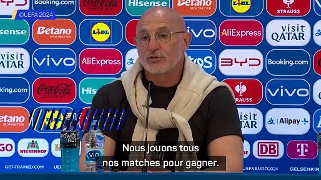 Luis de la Fuente : Nous jouons tous nos matches pour gagner