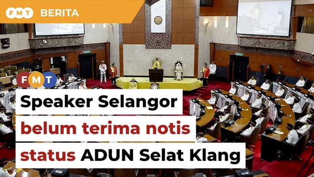 Masih tunggu notis Bersatu, speaker Selangor belum putus status kerusi Selat Klang