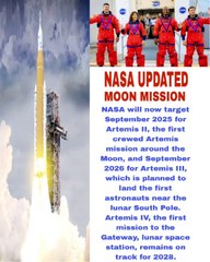 NASA Moon Mission Updated ( 2025/26 ):