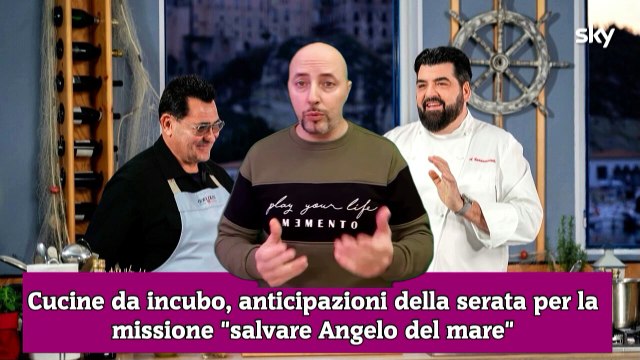 Cucine da incubo, anticipazioni della serata per la missione salvare Angelo del mare