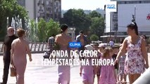 Calor, chuva e tempestades assolam Europa