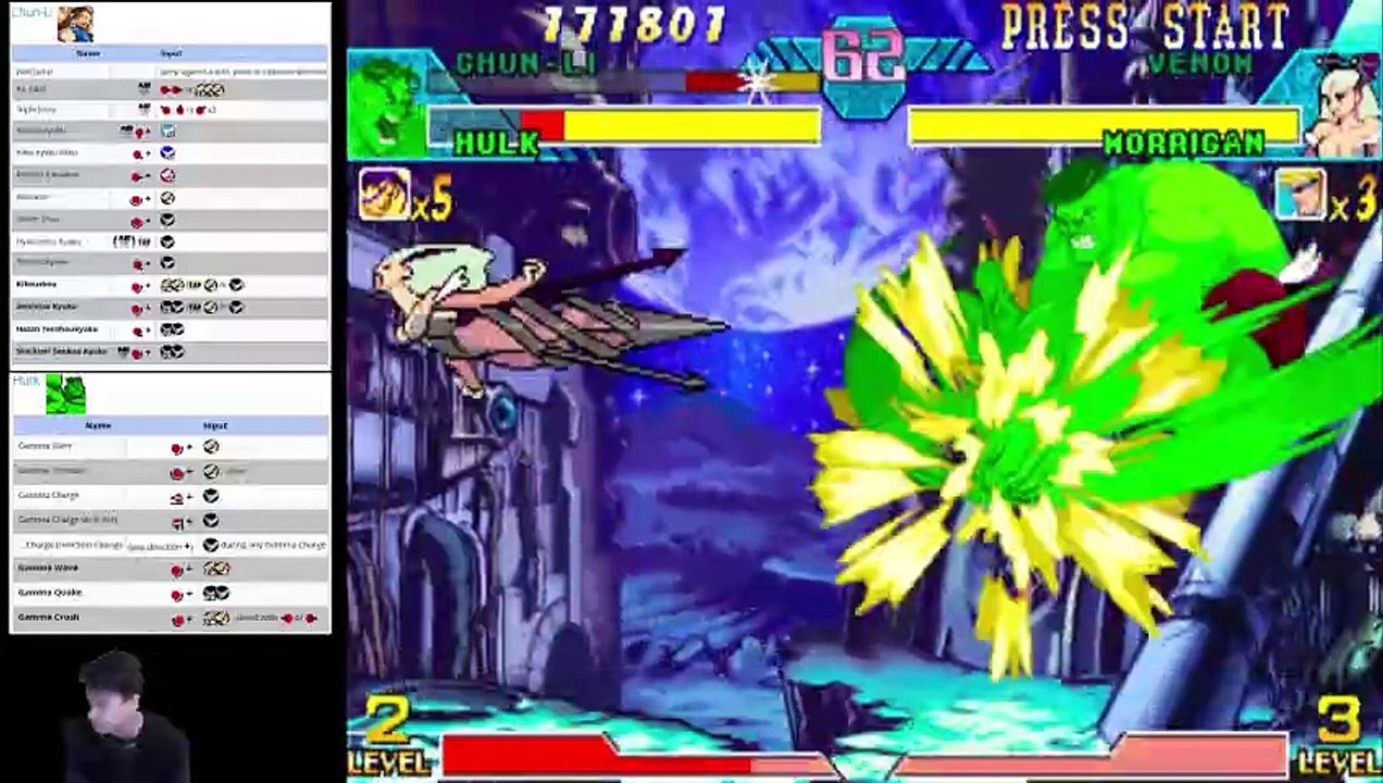 (ARC) Marvel vs Capcom - 03 - Chun-Li - Hulk - Lv Expert