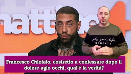 Francesco Chiofalo, costretto a confessare dopo il dolore aglo occhi, qual'è la verità