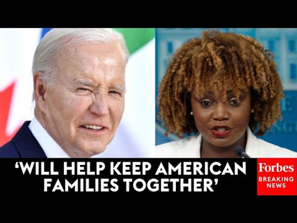 Karine Jean-Pierre Touts Biden’s New Policy To Help Non-Citizen Spouses & Children Gain Legal Status