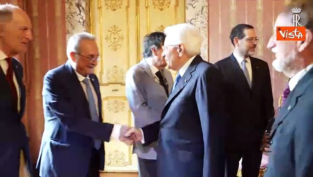 Mattarella alla chiusura dell'anno accademico all'Accademia Nazionale dei Lincei, le immagini