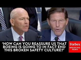 ‘I Wonder Whether Boeing Really Wants Change’: Richard Blumenthal Confronts Boeing CEO