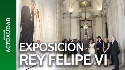 Inauguración de la exposición "Felipe VI: una década de la historia de la Corona de España"