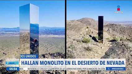 Hallan monolito en el desierto de Nevada