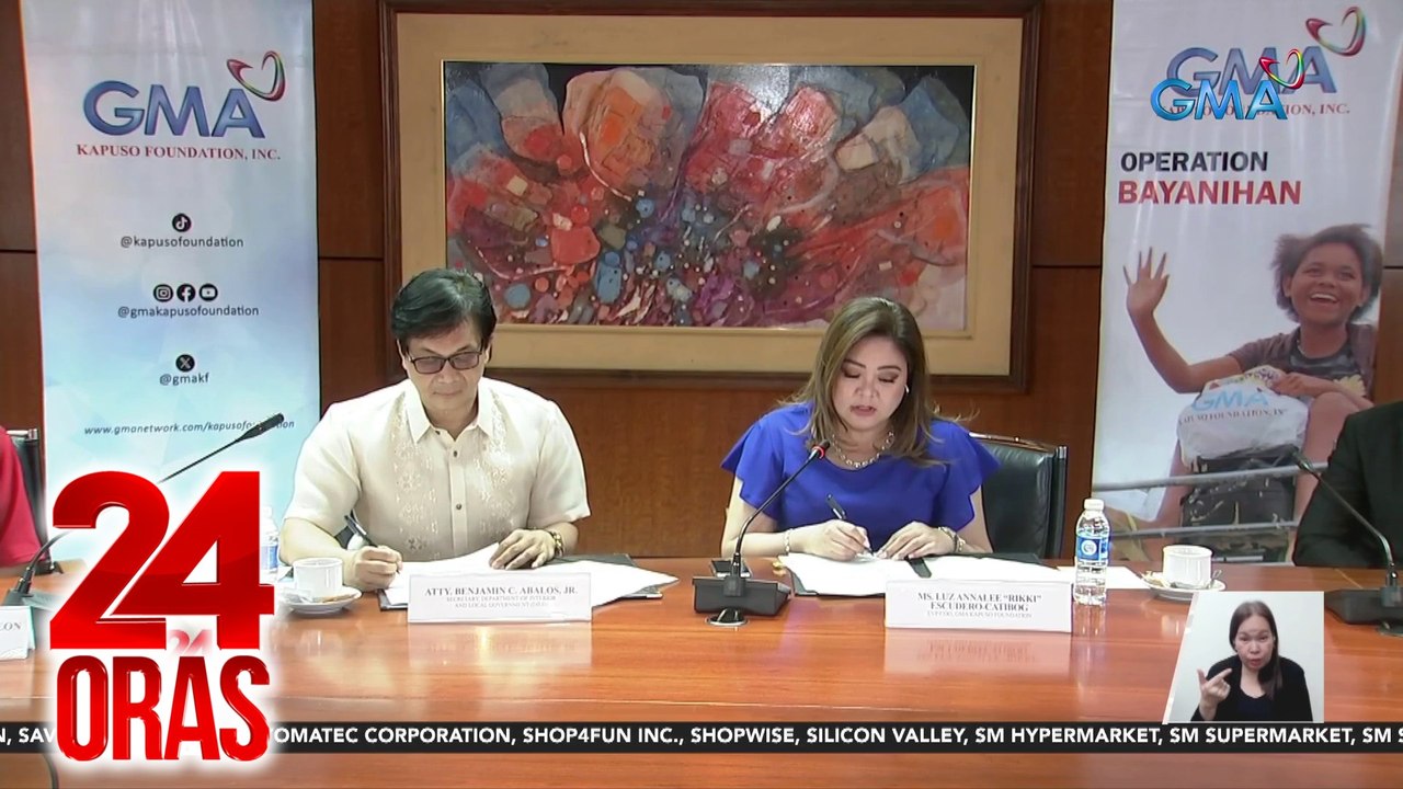 GMAKF at DILG, lumagda ng kasunduan para sa mas mabilis na paghahatid ng tulong sa mga apektado ng sakuna | 24 Oras