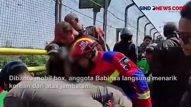 Detik-Detik Babinsa Gagalkan Percobaan Bunuh Diri di Jembatan Tol Jagorawi Kota Bogor
