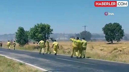 Download Video: Çanakkale'de yangına havadan ve karadan müdahale ediliyor