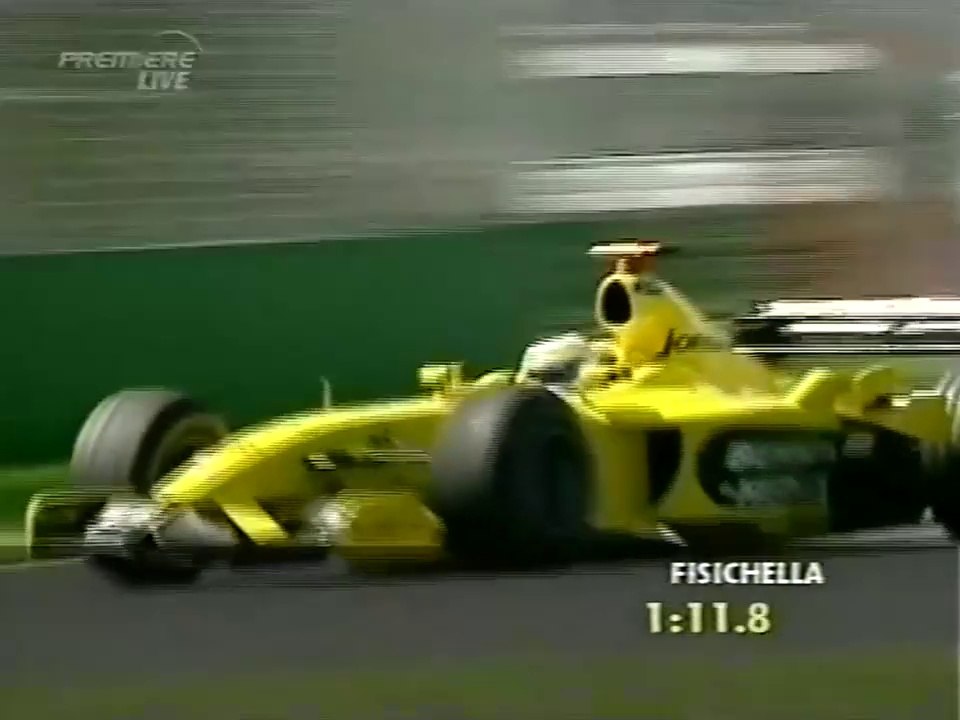 F1 – Giancarlo Fisichella (Jordan Ford V10) lap in qualifying – Australia 2003