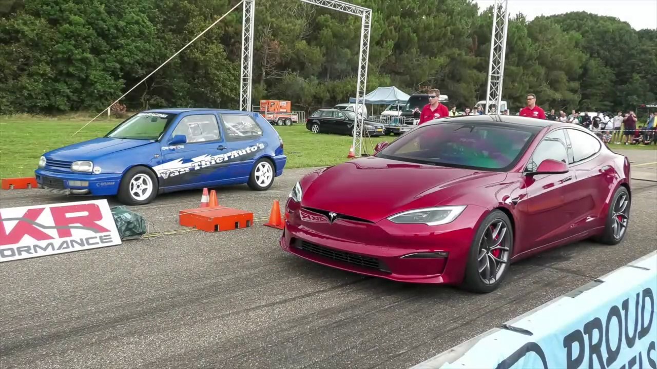 Tuner Cars Drag Racing - Tesla Model Plaid, 1400HP GT-R, 750HP Skoda, 804HP TT RS, 312HP Abarth