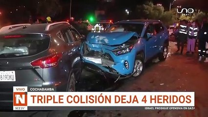 Video: Conductor en “contrarruta” provoca una colisión múltiple, hay cuatro heridos