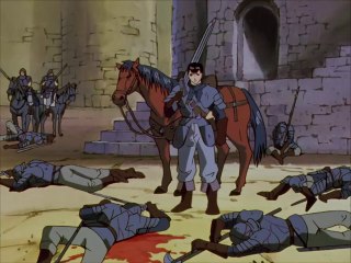 Japanese anime series  Berserk    S01E08   Dubbed into English Season one, episode one