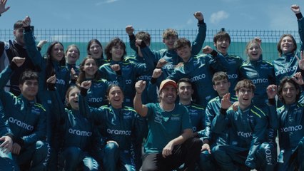 Fernando Alonso and Aston Martin host F1 workshop to inspire next generation of drivers