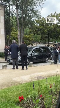 Jacques et Thomas Dutronc aux obsèques de Françoise Hardy