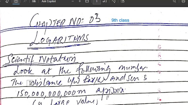 logarithms basic for class 9-What are logs-Scientific Notations-Standard Notations