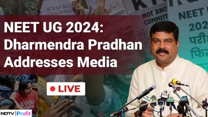 Télécharger la video: NEET UG, UGC-NET: Education Minister Dharmendra Pradhan Addresses Media | NDTV Profit