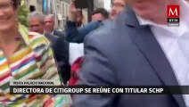 Directora de Citigroup se reúne con el secretario de Hacienda en Palacio Nacional