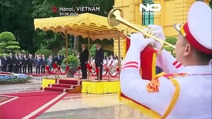 تصاویر استقبال از ولادیمیر پوتین در هانوی پایتخت ویتنام