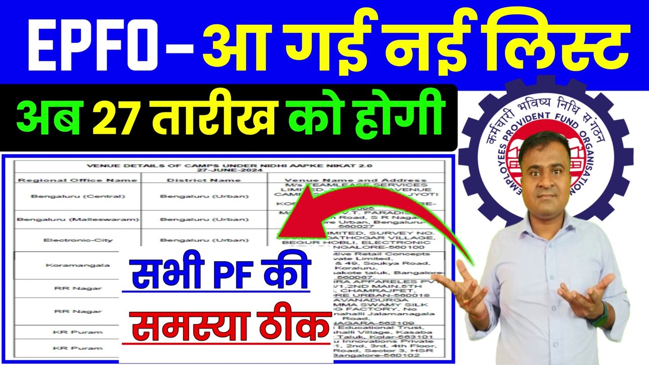 ✅EPFO-आ गई नई लिस्ट, EPFO New Update Today, EPFO Nidhi Aapke Nikat Date 27, EPS-95 Higher Pension (1)