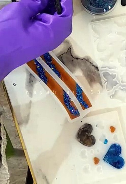 Resin art beautiful handle