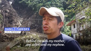 'The mountain was coming down on me' recalls Ecuador landslide survivor