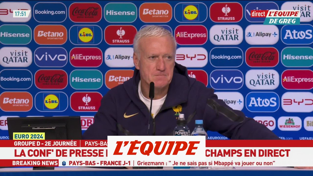 « Pas de perturbation par rapport à Mbappé » - Euro 2024 - Bleus - Deschamps