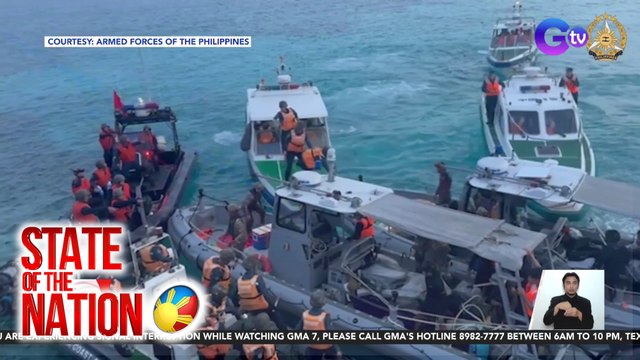 Video ng pagbabanta at paninira ng China Coast Guard sa inflatable boats ng Pilipinas, inilabas ng AFP | SONA