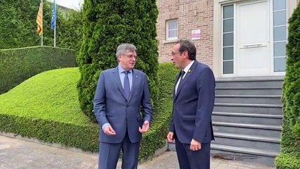 Josep Rull es reuneix amb Carles Puigdemont a Bèlgica