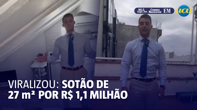 Corretor de imóveis é criticado na internet após oferecer sótão de 27 m² por R$ 1,1 milhão
