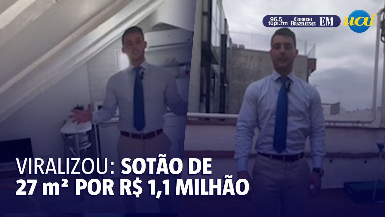 Corretor de imóveis é criticado na internet após oferecer sótão de 27 m² por R$ 1,1 milhão