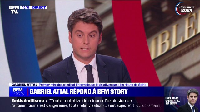 Gabriel Attal: Cette élection vise à désigner le Premier ministre, un gouvernement, une majorité à l'Assemblée nationale