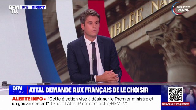 Gabriel Attal: Il y a aujourd'hui trois choix, trois blocs
