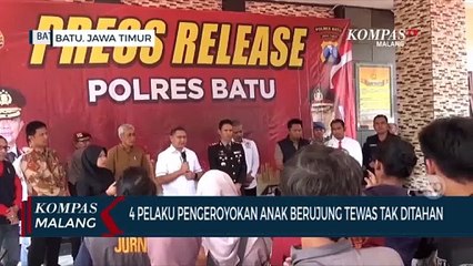 4 Pelaku Pengeroyokan Anak Berujung Tewas di Kota Batu Tidak Ditahan