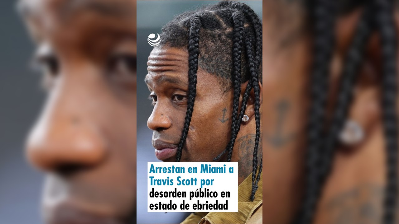Arrestan en Miami a Travis Scott por desorden público en estado de ebriedad