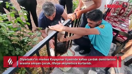 Oyun oynadığı sırada oldu! Aile haber verdi itfaiye ekipleri böyle kurtardı
