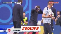 Kylian Mbappé s'entraîne avec son masque - Euro 2024 - Bleus