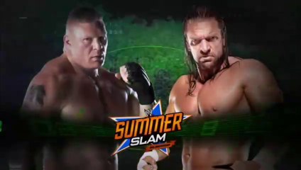 WWE SummerSlam 2012 - Brock Lesnar vs Triple H (No Disqualification Match)