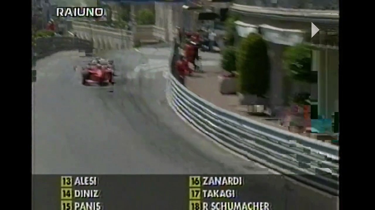 GP Monaco 1999 F1 (RAI . ITA) - Alexander Wurz rischia di perdere un particolare del alettone posteriore