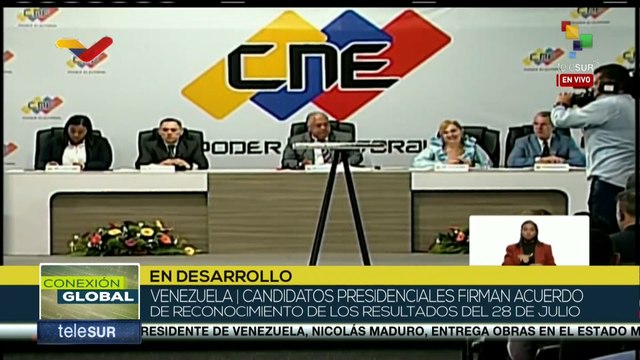 ¡Momento Histórico! Candidatos presidenciales firman acuerdo de reconocimiento de votos