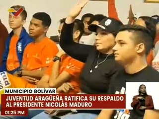 Aragua | Juventud revolucionaria ratifica su respaldo al presidente Nicolás Maduro