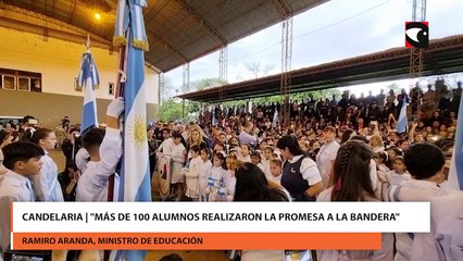 Candelaria | "Más de 100 alumnos realizaron la promesa a la bandera"