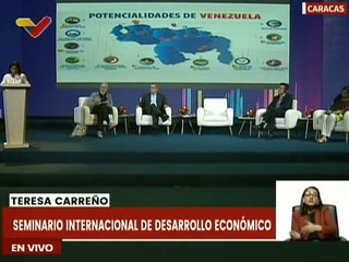 Vpdta. Delcy Rodríguez lidera II Seminario Internacional de Desarrollo Económico en Caracas