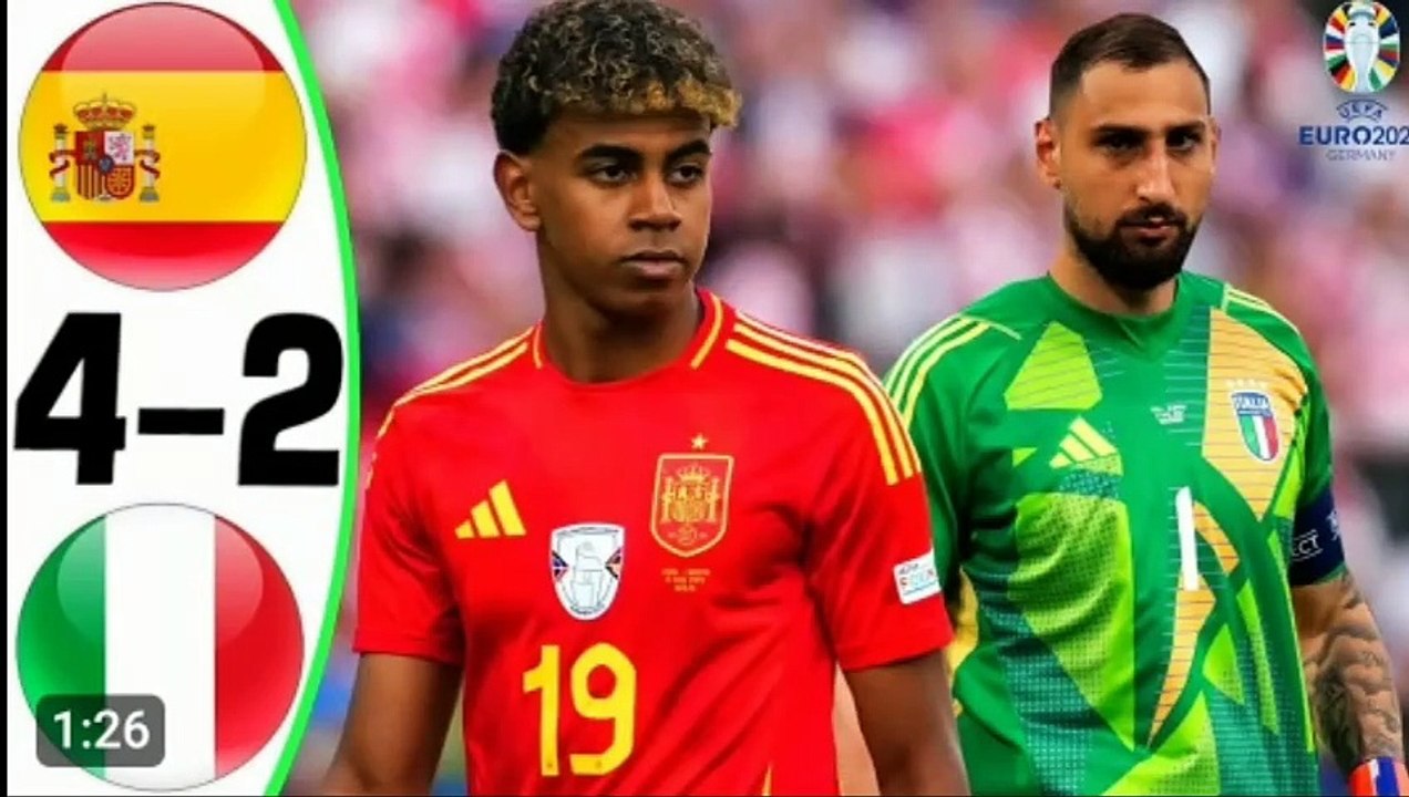 Spain - Italy 4-2 - All goals and highlights - Euro 2024