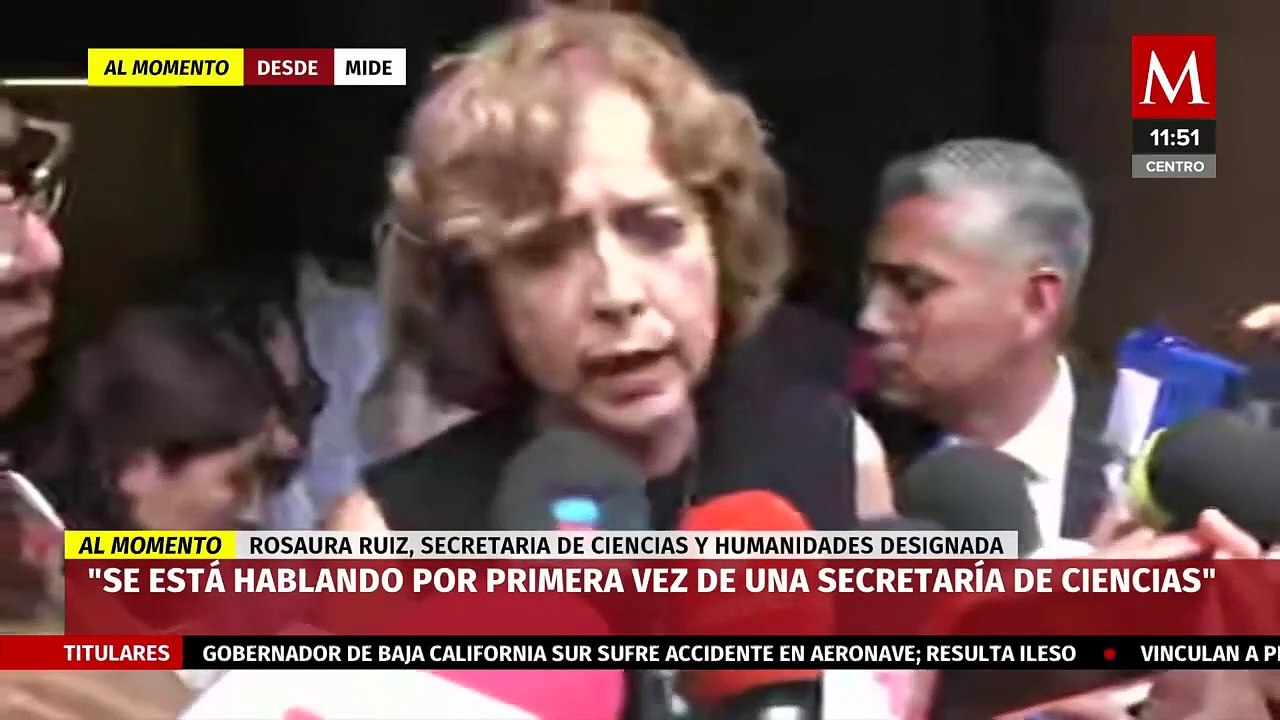 Conacyt se reestructurará para crear nueva Secretaría de Ciencias, informa Rosaura Ruiz