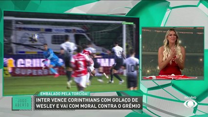 Renata Fan celebra vitória do Inter contra Corinthians: "Resultado positivo"